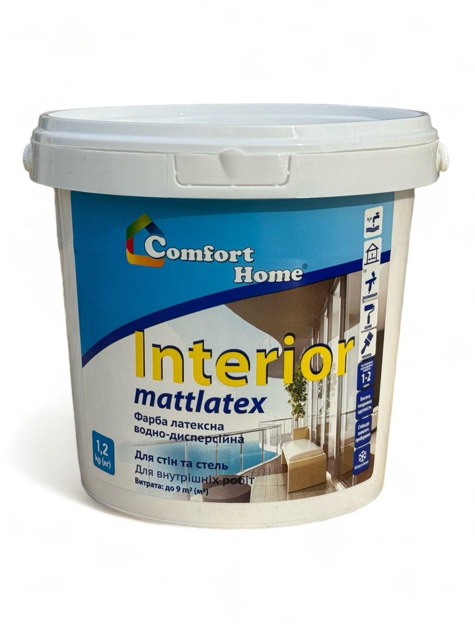 Фарба для стін та стель Comfort INTERIOR MATTLATEX 1.2 кг