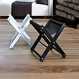 Підставка для сумки, складана, підлогова Оксфорд для перукарні, салонів краси, студій Білий колір, фото 2