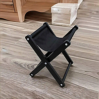 Підставка для сумки, складана, підлогова Оксфорд для перукарні, салонів краси, студій Чорний колір