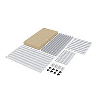 Стелаж Бюджет ОД 1600х800х400 Меткас, 175 кг/полка, 4 полиці, ДСП, оцинкований, металевий, на склад, фото 2