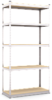 Стелаж Стандарт ОД 1800х900х500 Міткас, 220 кг/полицю, 5 полиць, ДСП, оцинкований, металевий, поличний