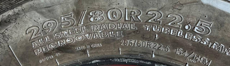 Шина вантажна б/у 295/80R22.5 Giti GSR225 кермова, фото 5