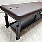 Стаціонарний масажний стіл KP-8 Brown, фото 5