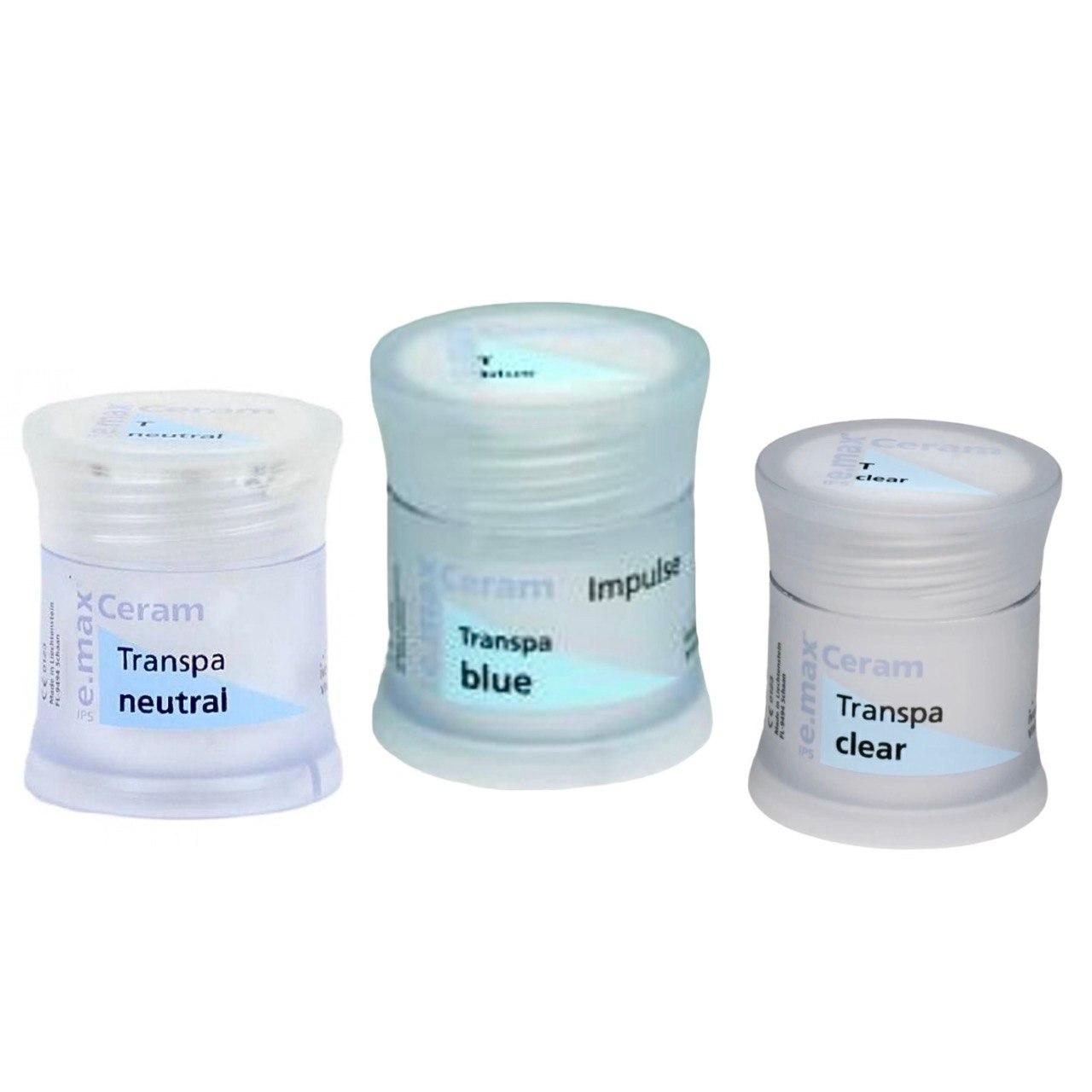 Керамічна маса IPS e.max Ceram Transpa Neutral Clear Blue 20г, фото 1