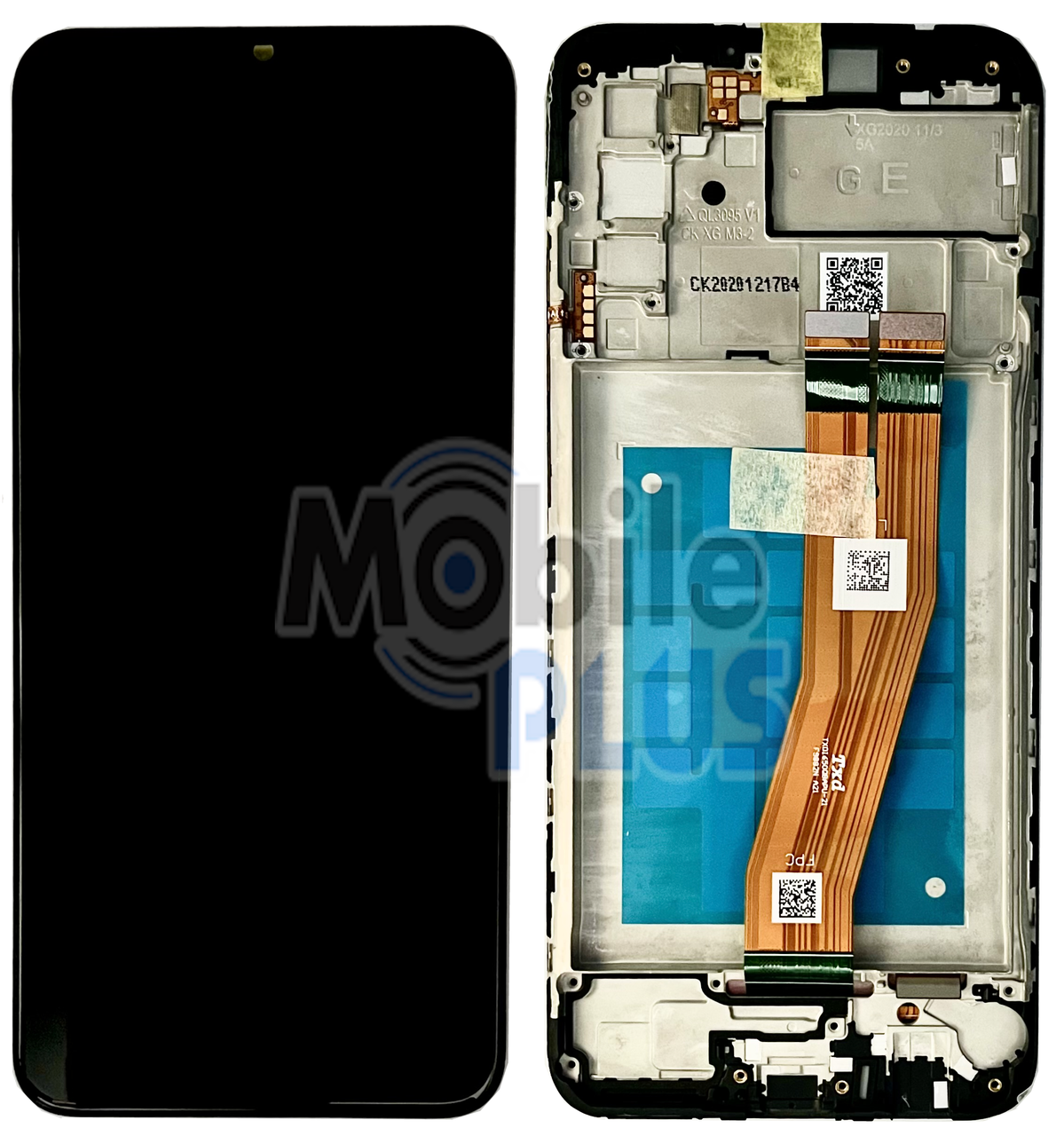 Samsung SM-A025 Galaxy A02s Дисплейний модуль з сенсором, Black, оригінал, GH82-20118А, фото 1