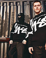 Свитер Stussy Big Logo черный