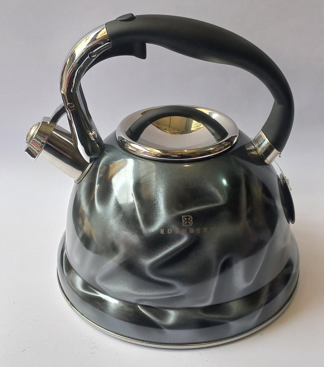 Чайник зі свистком Edenberg EB-1911dark grey темно-сірий 3л