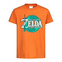 Оранжевая детская футболка С игрой The legend of Zelda (21-52-2-помаранчевий)