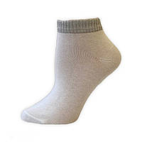 Женские носки Лонкаме люрекс белые (1120)