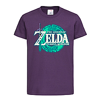 Фиолетовая детская футболка С игрой The legend of Zelda (21-52-2-фіолетовий)
