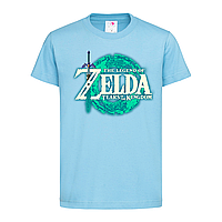 Голубая детская футболка С игрой The legend of Zelda (21-52-2-блакитний)