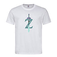 Белая мужская/унисекс футболка The legend of Zelda лого (21-52-3-білий)