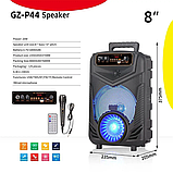 Потужна акустична колонка NDR-P44 Bluetooth 8 дюймів (Black), фото 7