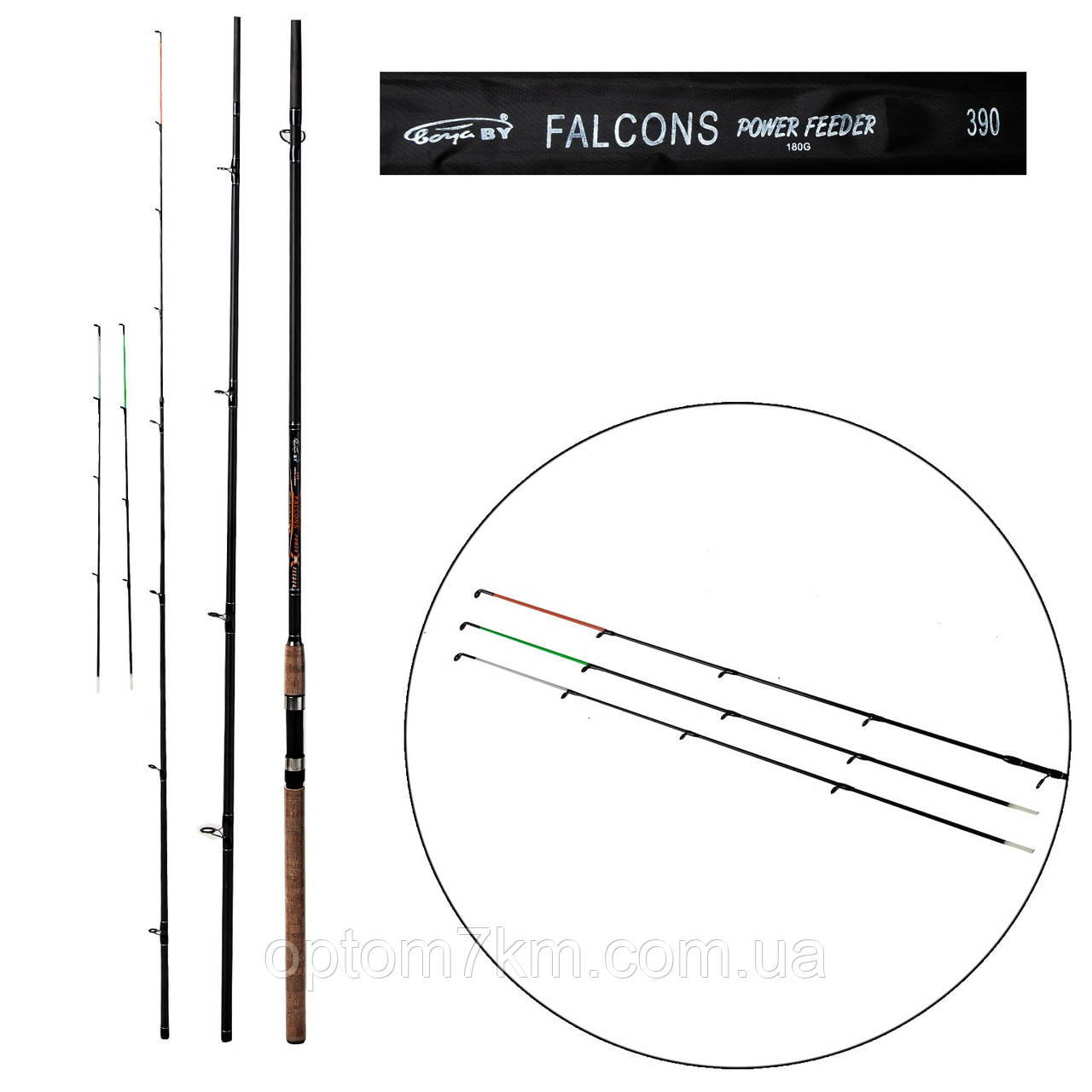 Фидерное удилище Falcons Feeder 3m 180g