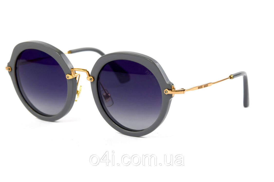 Жіночі окуляри Miu Miu 11856 Miu Miu з поляризацією 52-26-grey (o4ki-11856)