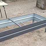 Високі теплі грядки і клумби металеві збірні для саду та городу (висота 24см ширина 1м довжина 2м), фото 4