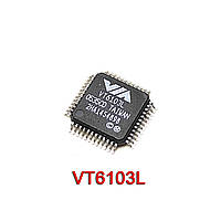 Микросхема VT6103L Сетевой Контроллер LQFP-48, Демонтаж