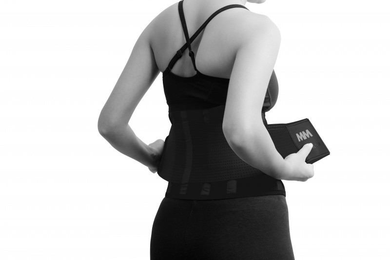 Пояс компресійний MadMax MFA-277 Slimming belt Black/black L, фото 1