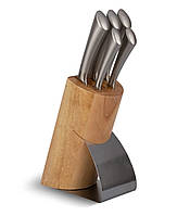 Набор кухонных ножей Edenberg EB-938 на деревянной подставке 6 предметов