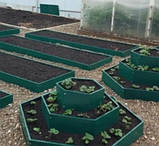 Високі теплі грядки і клумби металеві збірні для саду та городу (висота 14см ширина 1м довжина 6м), фото 4