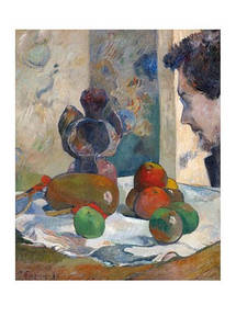 Листівка Paul Gauguin — Still Life with Profile of Laval, 1886