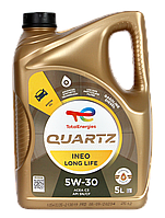 Моторне масло Total Quartz Ineo Long Life 5W-30 5л доставка укрпоштою 0 грн