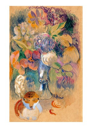 Листівка Paul Gauguin — Still Life with Cat, 1894–1903, фото 1