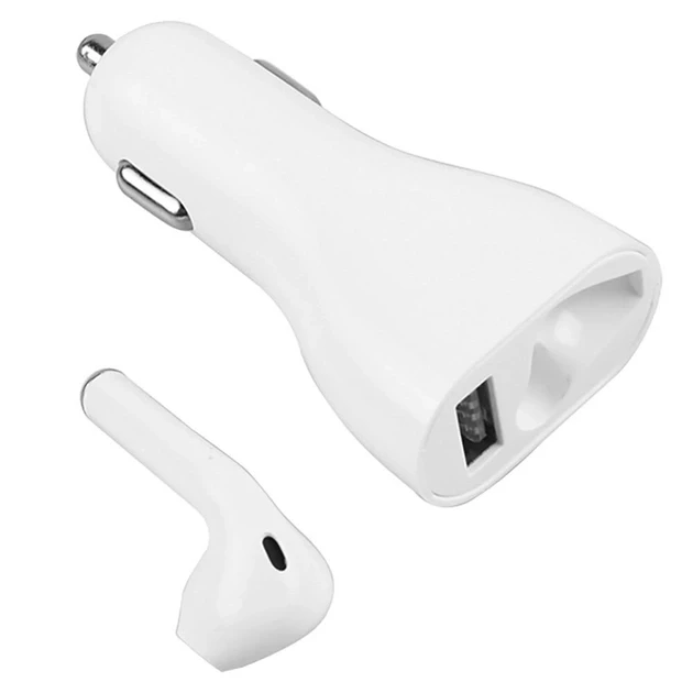 Автомобільний FM-модулятор трансмітер RV1 BT + bluetooth гарнітура HS-30 Nt