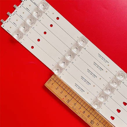 LED підсвітка (комплект 5шт) LED43D10A-01(A) Kivi 43 LED43D10A-ZC14FG-07 43UK30G 43UX10S, фото 3