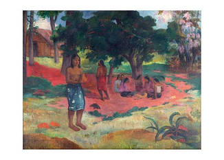Листівка Paul Gauguin — Whispered Words (Parau Parau), 1892