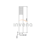 Душова лійка Siros чорна, AS-80-004, фото 2