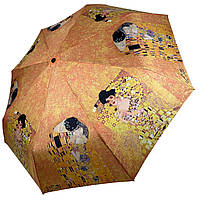 Жіноча автоматична парасоля за мотивами картин Клімта "Золота Адель" на 8 спиць від Feeling Rain, 023609-1