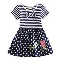 Дитяча літня сукня з коротким рукавом Свинка Пеппа nova приблизно 5-6 років 116 зріст біло-синє
