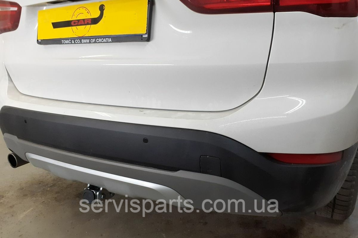 Фаркоп BMW X1 F48 2015- (БМВ Х1) оцинкований, автомат на ручці