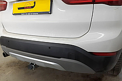 Фаркоп BMW X1 F48 2015- (БМВ Х1) оцинкований, автомат на ручці