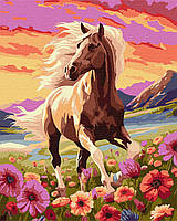 Картины по номерам - Утонченная лошадь KHO6584 раскраски по цифрам ТМ Идейка 40х50 см
