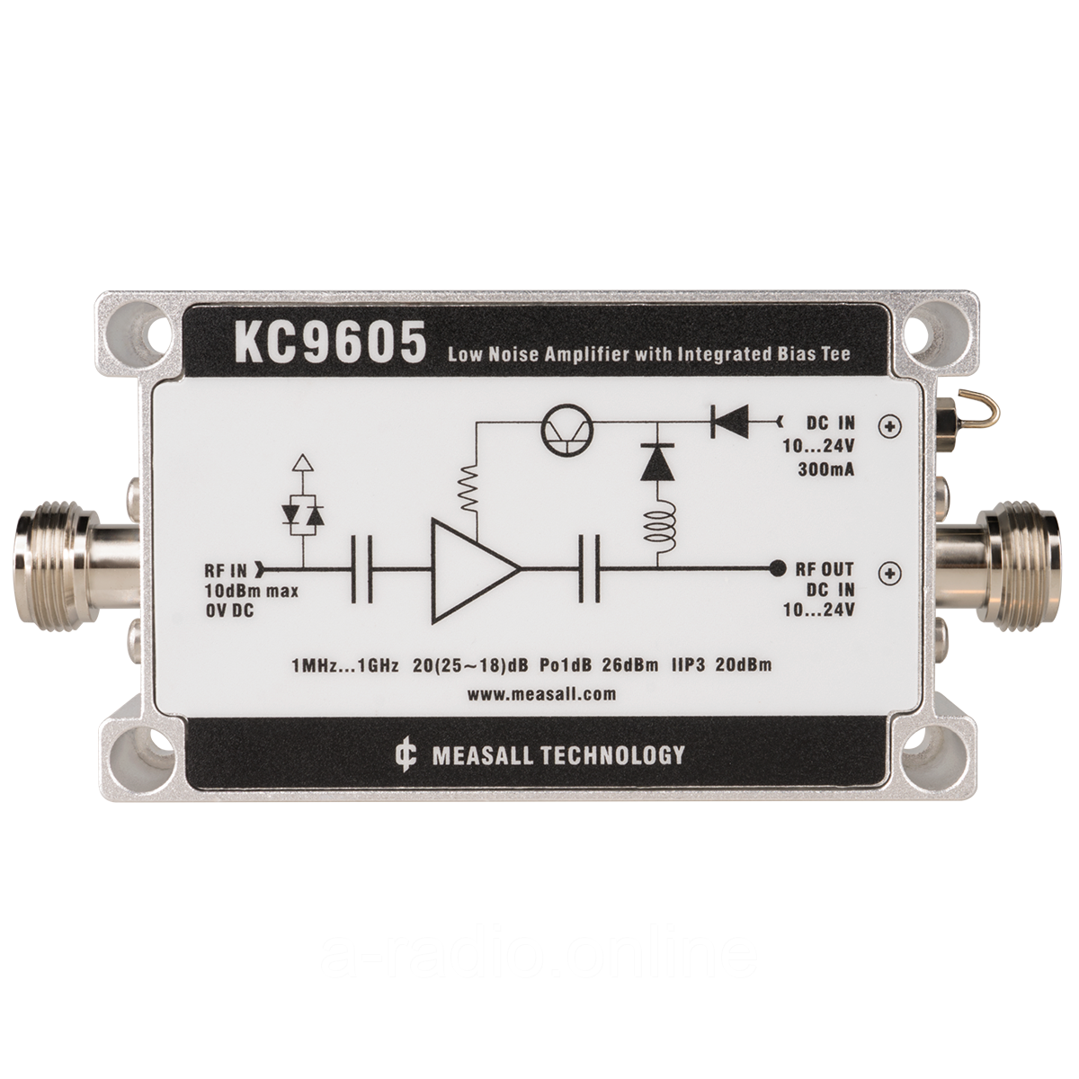 Малошумний підсилювач MEASALL KC9605 1GHz 20dB
