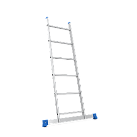 Драбина алюмінієва односекційна Мітка 1х6 (1.69 м)