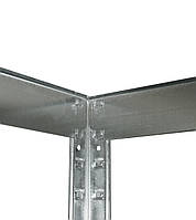 Стелаж Бюджет ОС 1800х900х600 Місяць, 150 кг/полка, 5 полиць, металева полиця, оцинкований, металевий, фото 5