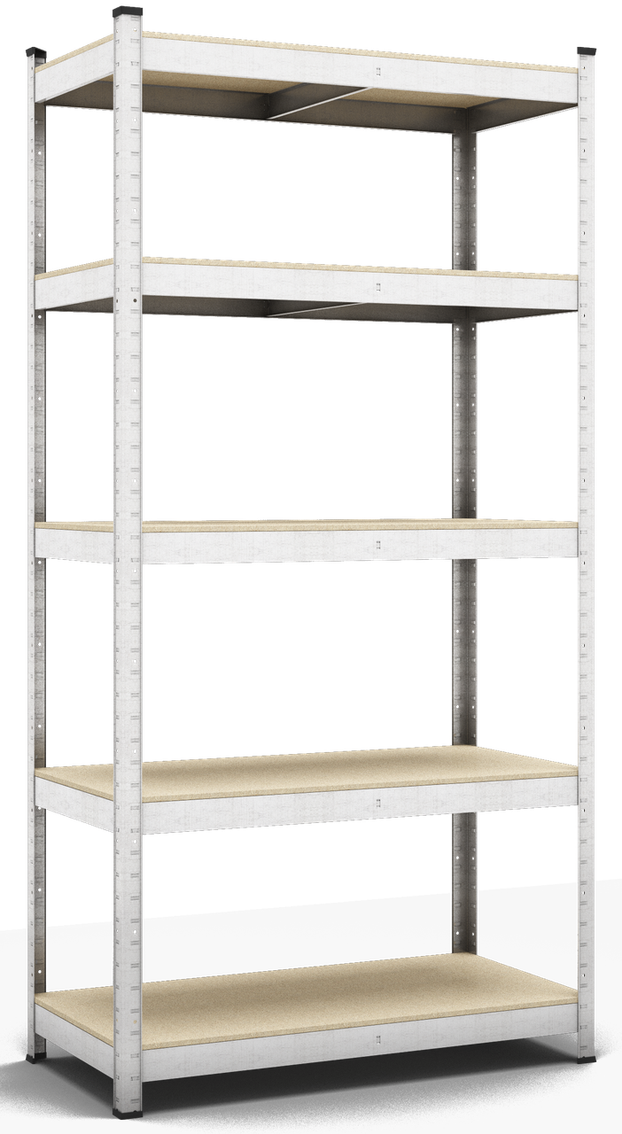 Стелаж Бюджет ОД 1800х750х400 Меткас, 175 кг/полицю, 5 полиць, ДСП, оцинкований, металевий, фото 1