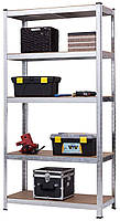 Стелаж Бюджет ОД 1800х750х400 Меткас, 175 кг/полицю, 5 полиць, ДСП, оцинкований, металевий, фото 2