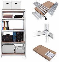 Стелаж Бюджет ОД 1800х750х400 Меткас, 175 кг/полицю, 5 полиць, ДСП, оцинкований, металевий, фото 3