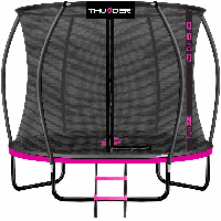Батут с внутренней сеткой THUNDER Inside Ultra 6FT 185 см Black/Pink Черный/розовый