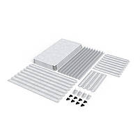 Стелаж Бюджет ОС 1600х900х300 Місяць, 150 кг/полка, 4 полиці, металева полиця, оцинкований, металевий, фото 2