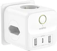 Oraimo Power Cube Интеллектуальный USB-удлинитель с 6 портами для зарядки и выключателем