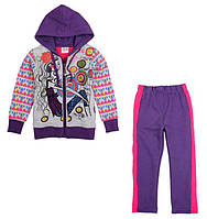 Тёплый детский спортивный костюм на девочку Nova фиолетовый примерно 8-9 лет 134 рост