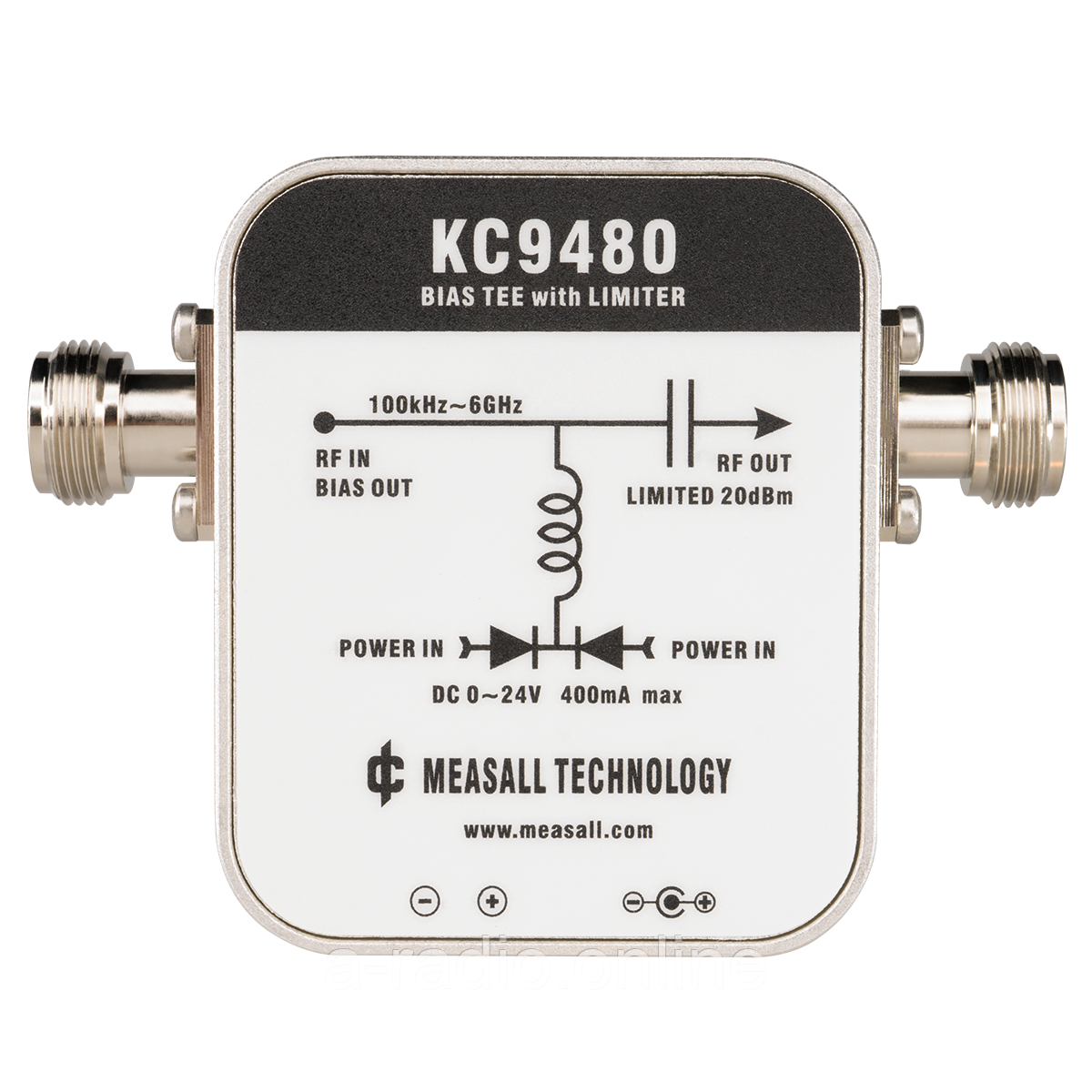 BiasTee MEASALL KC9480 6GHz з обмежувачем