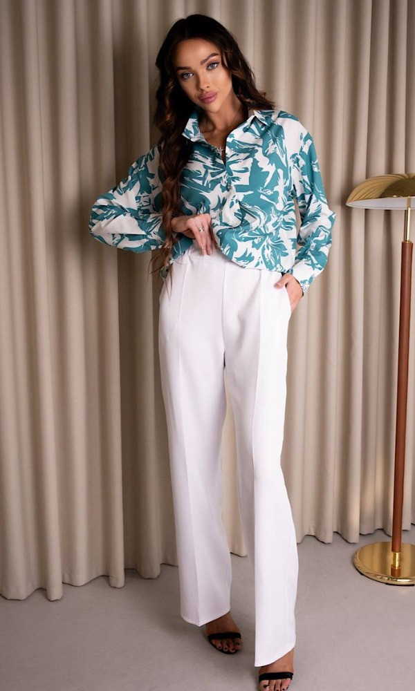 Костюм женский, брючный, легкий, от 42 до 52р-ра, рубашка и брюки классического силуэта, стильный, молодежный - фото 9 - id-p2144128059