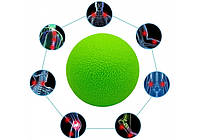 Мячик для массажа 6 см ИзиФит TPR зеленый EasyFit