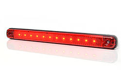 Ліхтар Габаритний прямокутний червоний 235х15мм 15 LED 12/24в 1 шт.